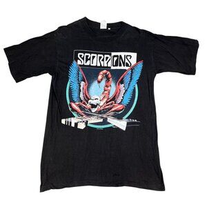VTG the Scorpions Crazy World 1990-1991 Black Tour T-Shirt Sz Large